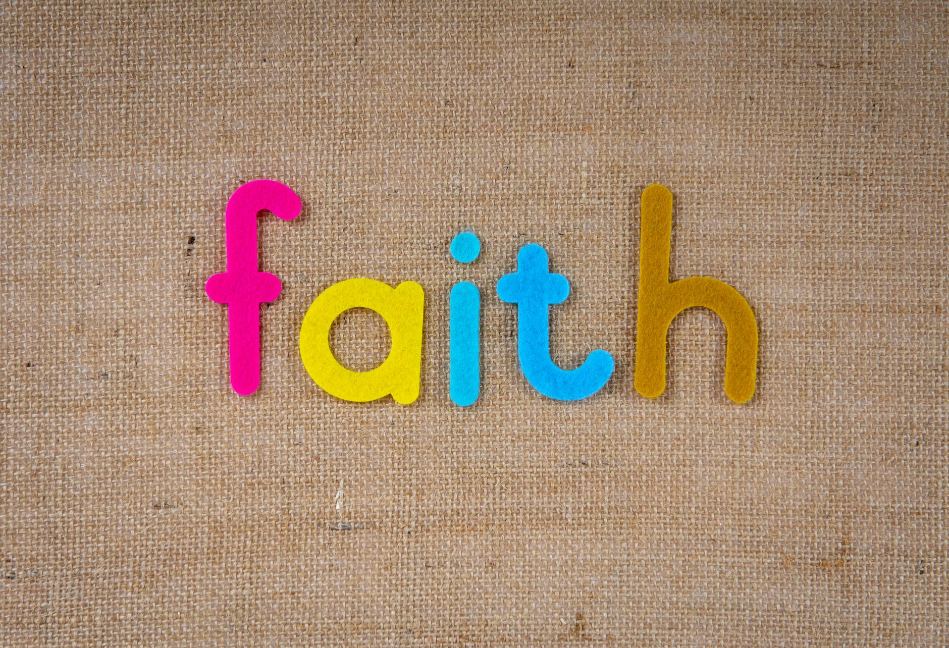 colorful faith text